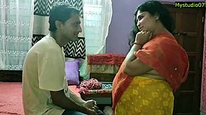 Индийская пара-любитель занимается анальным сексом и трахает киску