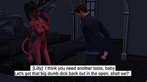 In The Sims 4, una succube seduce un uomo puro