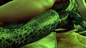Заобљена собарица у хентаију инспирисаном Скиримом ужива у аналном сексу