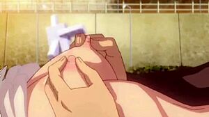 A charming girl engages in passionate outdoor sex in an animated hentai video