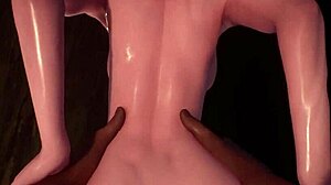Hinatas sensuelle cowgirl og bakfra tur i 3D hentai