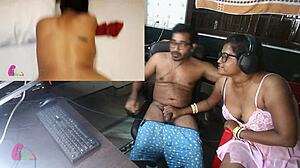 Indijska žena se jebe v hotelski sobi v indijski pornografiji z bengalskim zvokom